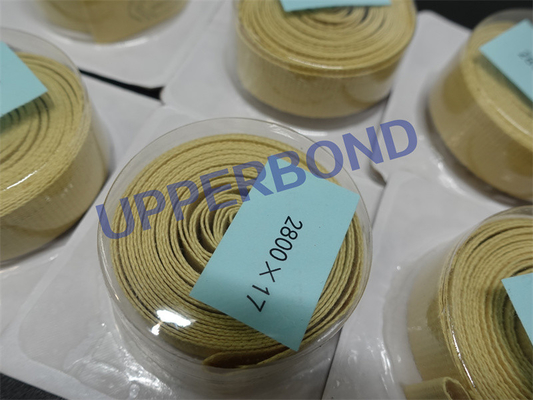 ซื้อ MK8 MK9 KDF2 บุหรี่กรอง Rod Machine ผ้าลินิน Aramid Garniture Tapes 14.5*2800 การผลิตออนไลน์
