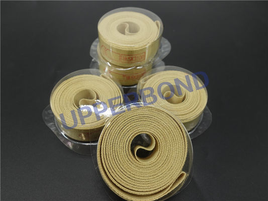 สายพานลำเลียงสำหรับขนถ่ายบุหรี่เทป Aramid Garniture สีเหลืองความเข้มสูง