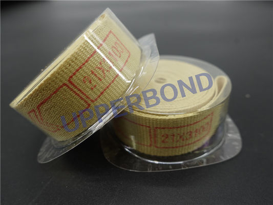 18.5 * 3100 มม. เทป Garniture สีเหลืองสำหรับบุหรี่เครื่องทำก้านกรอง