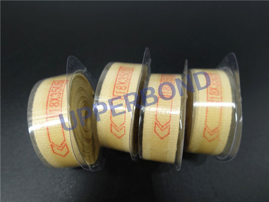 18 * 3505 Mm Aramid Garniture Tape พร้อมกาวสำหรับเครื่องบุหรี่ MK9