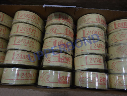 2489 * 21 มม. เทปอะรามิดส่งสีเหลืองที่ไม่มีที่สิ้นสุด